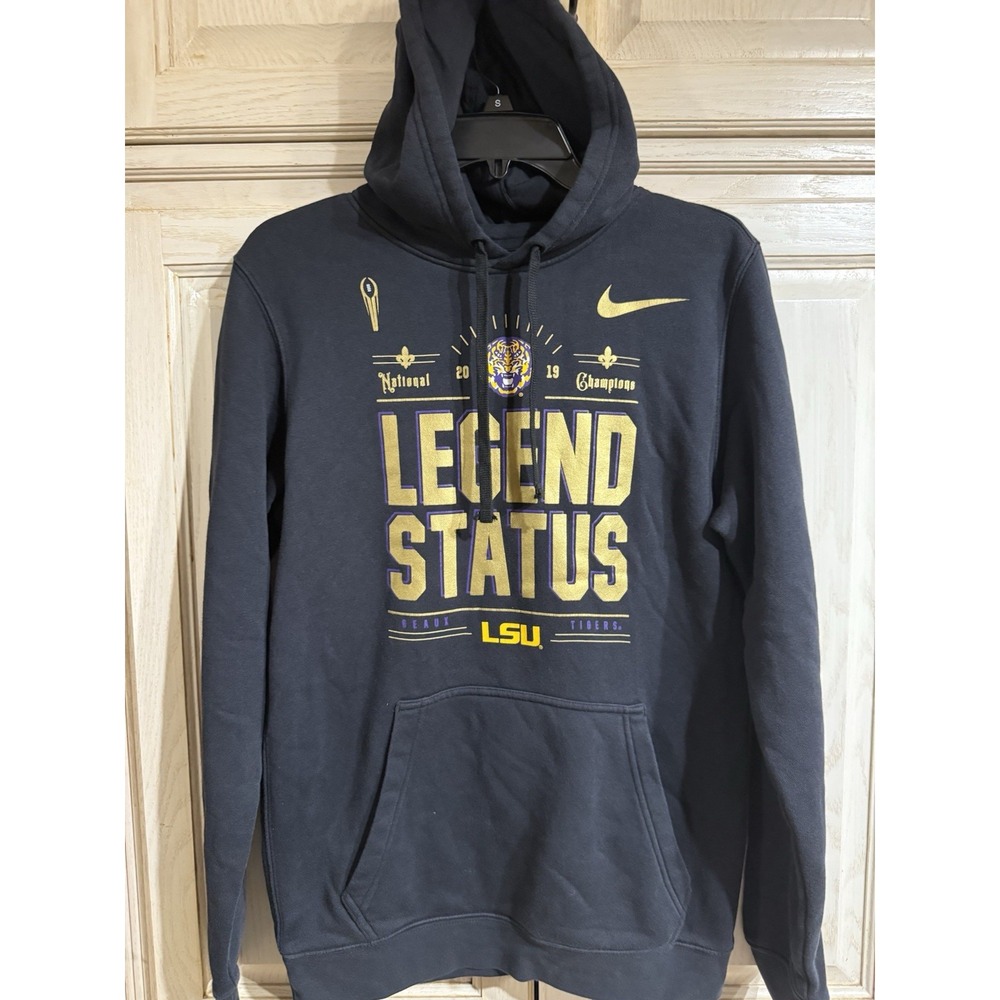LSU Tigers Nike College Football Playoff 2019 National Champion Legend Hoodie Sm